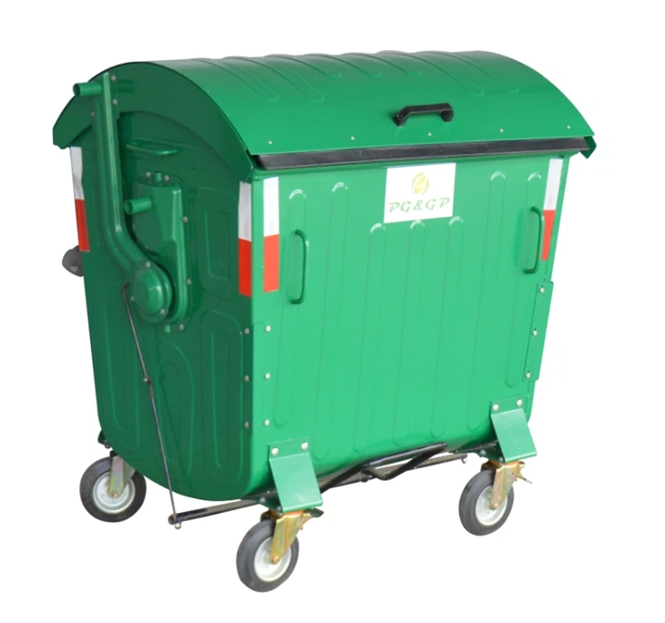 2024 Komercijalna veleprodaja Industrial Metal Mobile Garbage Bin